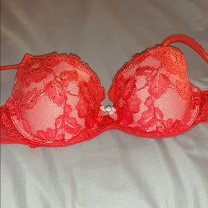 Red Victoria’s Secret bra